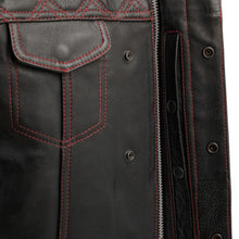 Load image into Gallery viewer, Downside Men's Motorcycle Leather Vest
