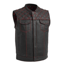 Load image into Gallery viewer, Downside Men's Motorcycle Leather Vest

