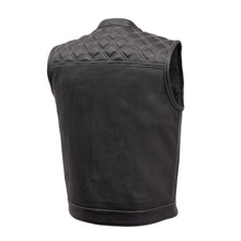 Load image into Gallery viewer, Downside Perforated Men's Motorcycle Leather Vest
