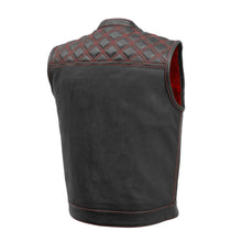 Load image into Gallery viewer, Downside Perforated Men's Motorcycle Leather Vest
