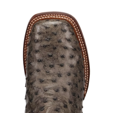 Load image into Gallery viewer, Dan Post Alamosa (Grey/Black)  - Men's Ostrich Skin Leather Cowboy Boots
