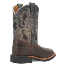 Load image into Gallery viewer, Dan Post Creek (Dark Navy/Brown) - Little Kid&#39;s/Big Kid&#39;s Leather Cowboy Boots
