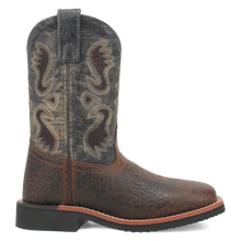 Load image into Gallery viewer, Dan Post Creek (Dark Navy/Brown) - Little Kid&#39;s/Big Kid&#39;s Leather Cowboy Boots
