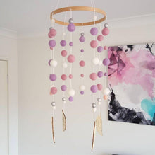 Load image into Gallery viewer, Dream Catcher Decoration Home Wind Chime Bed Bell Children's Girls Room Decor  Newborn Baby Bed Bell Dream Catcher String Pendant Kids Room Decoration Wooden Wind Chime Bed Bell Nursery Crib Bed Bell Baby Bedroom Ceiling Woven Beads Wind Chime
