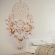Load image into Gallery viewer, Dream Catcher Five-ring Wind Chime Ornaments Creative Indian Dream Catcher Bedroom Living Room Decoration Wall Hanging Home Ornaments Decoration  Craft Gift
