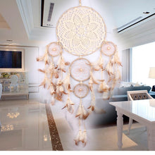Load image into Gallery viewer, Dream Catcher Five-ring Wind Chime Ornaments Creative Indian Dream Catcher Bedroom Living Room Decoration Wall Hanging Home Ornaments Decoration  Craft Gift
