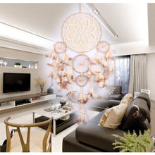 Load image into Gallery viewer, Dream Catcher Five-ring Wind Chime Ornaments Creative Indian Dream Catcher Bedroom Living Room Decoration Wall Hanging Home Ornaments Decoration  Craft Gift
