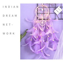 Load image into Gallery viewer, Dream Catcher Led Handmade Dream-catcher Traditional Feather Hanging Home Wall Decoration  Night Dream Catchers  Decor Ornament Wall Hanging Wind Chimes For Home Room Decoration
