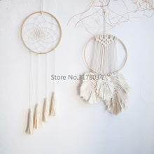 Load image into Gallery viewer, Dream Catcher Ring Round Bamboo Circle Embroidery Hoop Set Bamboo Circle Cross Stitch Hoop Ring Wind Chime DIY Hanging Accessories Wedding Wreath Decor Wall Crafts For Embroidery &amp; Cross Stitch
