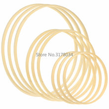 Load image into Gallery viewer, Dream Catcher Ring Round Bamboo Circle Embroidery Hoop Set Bamboo Circle Cross Stitch Hoop Ring Wind Chime DIY Hanging Accessories Wedding Wreath Decor Wall Crafts For Embroidery &amp; Cross Stitch
