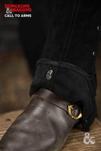 Load image into Gallery viewer, Dungeons &amp; Dragons Leather Gaiters Type 1 Black
