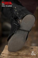 Load image into Gallery viewer, Dungeons &amp; Dragons Leather Gaiters Type 1 Black
