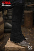 Load image into Gallery viewer, Dungeons &amp; Dragons Leather Gaiters Type 2 Black
