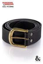 Load image into Gallery viewer, Dungeons &amp; Dragons Leather Belt Black
