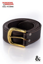 Load image into Gallery viewer, Dungeons &amp; Dragons Leather Belt Brown
