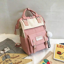 Load image into Gallery viewer, Durable Backpacks for School Teenagers Girls Designer Patchwork Bagpack With Cute Ring Bag For Travel, Laptop, Backpack Women Notebook
