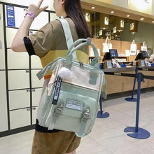 Load image into Gallery viewer, Durable Backpacks for School Teenagers Girls Designer Patchwork Bagpack With Cute Ring Bag For Travel, Laptop, Backpack Women Notebook
