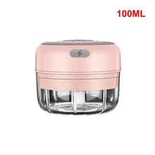 Load image into Gallery viewer, Durable Electric Food Crusher Mini Garlic Press Garlic Crusher Vegetable Chopper For Kitchen Crushed Garlic Crushed Ginger Crushed Chili
