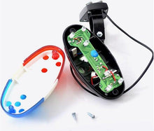 Load image into Gallery viewer, Durable Waterproof Multifunction Cycle Lamp 4 Loud Siren Sound Trumpet Police 6 LED Light Electronic Siren Bike Bell Battery Bike Bicycle Police Strobe Blue Red Bicycle Safety Light Loud Siren Sound Cycling Horn Bells
