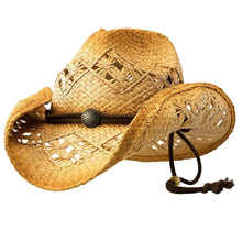 Load image into Gallery viewer, Deadwood Trading Hat Company Sonoma - Raffia Straw Cowboy Hat
