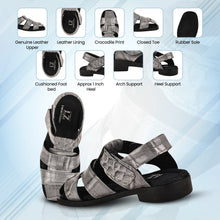 Load image into Gallery viewer, DYTAN Kids Genuine Leather Fisherman Crocodile Print Design Sandals
