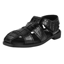 Load image into Gallery viewer, DYTAN Kids Genuine Leather Fisherman Crocodile Print Design Sandals
