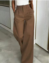 Load image into Gallery viewer, Women's Loose Flowing Straight-Leg Floor-Length Pants
