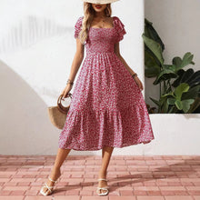 Load image into Gallery viewer, Plus Size Backless Midi Dress – Elegant Pleated Summer Party Dress
