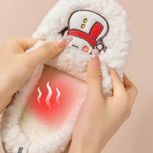Load image into Gallery viewer, Snowman Slippers - Winter Plush Anti-Slip Couple Home Shoes
