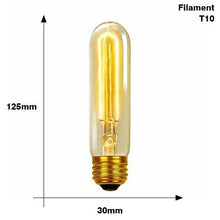 Load image into Gallery viewer, E27 Retro Edison Bulb AC 220V 110V 40W Dimmable Vintage Edison Light bulb ST64 G80 G95 T225 T300 Incandescent Lamp Edison Lamp Bravelight Antique Vintage Light Bulbs, T64 40W 2700K Warm Dimmable, Squirrel Cage Filament Edison Light Bulb for Table Lamp
