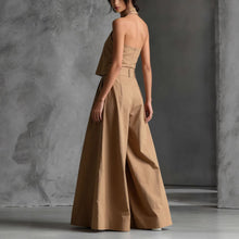 Load image into Gallery viewer, Loose-Fitting Sleeveless Top and Wide-Leg Pants Two-Piece Set.

