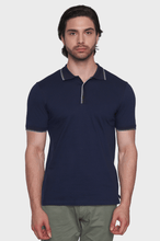 Load image into Gallery viewer, The Mercerized Cotton Polo (Navy)
