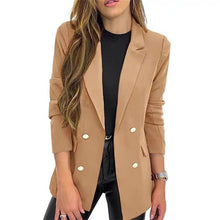 Load image into Gallery viewer, Casual Long Sleeve Lapel Button Autumn Coat
