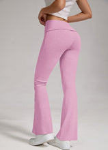 Load image into Gallery viewer, 🔥 Women's Low-Waisted Folded Waist Flared Pants - Low-Rise Wide-Leg Trousers
