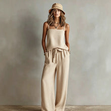 Load image into Gallery viewer, Women's Spaghetti Strap Cami Top &amp; Wide-Leg Pants Two-Piece Set

