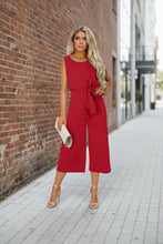 Load image into Gallery viewer, Women's Belted V-Neck Short Sleeve Straight-Leg Jumpsuit – 6 Colors S–2XL
