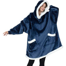 Load image into Gallery viewer, Winter TV Hoodie Blanket Winter Warm Home Clothes Women Men Oversized Pullover With Pockets
