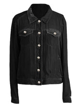 Load image into Gallery viewer, Casual Button-Up Long Sleeve Jacket with Chest Pockets and Relaxed Fit
