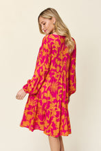 Load image into Gallery viewer, Double Take Full Size Printed Ruffle Hem Dress with Pocket Stylish &amp; Functional Women Dress
