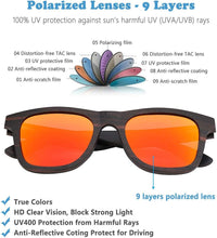 Load image into Gallery viewer, Eco-Friendly Polarized Bamboo Wood Sunglasses – Handcrafted, Sustainable Eyewear for Men &amp; Women
