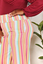 Load image into Gallery viewer, Double Take Striped Smocked Waist Pants with Pockets
