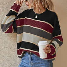Load image into Gallery viewer, Women’s Striped Sweater
