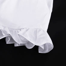 Load image into Gallery viewer, Women's Ruffled Linen-Blend Cropped Blouse &amp; Shorts Set
