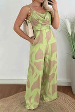 Load image into Gallery viewer, Two-Tone Spaghetti Strap : Wide Leg Jumpsuit
