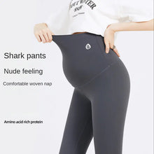 Load image into Gallery viewer, Maternity Velvet Shark Skin Belly Support Pants - # WOM21410011 - PRG
