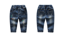 Load image into Gallery viewer, Boys' Denim Pants, New Spring Autumn Korean Style - # BOAA11410013
