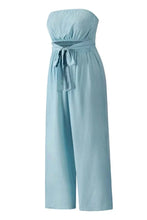 Load image into Gallery viewer, Tied Cutout Tube : Wide Leg Jumpsuit
