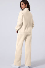 Load image into Gallery viewer, Solid Zip-Up Jacket and Drawstring Pants Set

