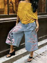 Load image into Gallery viewer, Women's Wide-Leg Cargo-Style Pants with Zipper &amp; Button Detail
