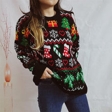 Load image into Gallery viewer, Women’s Stylish Loose Round Neck Long-Sleeved Sweater
